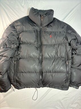 Polo ralph lauren pony down RL250 puffer jacket black size XL